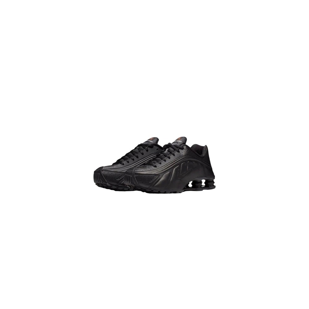 Nike Shox R4 Womens Black Max Orange Athletic Sneakers AR3565-004 Size 7